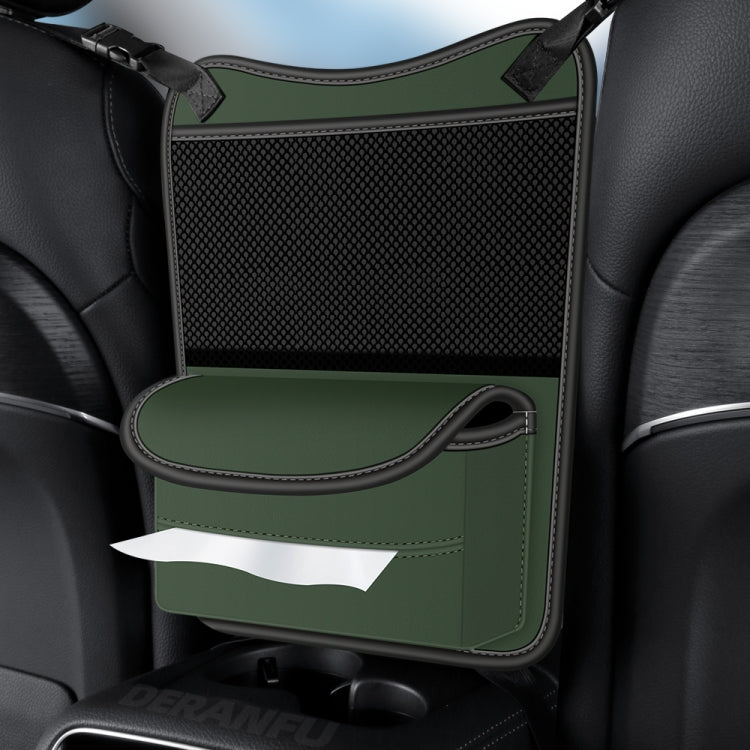 3054 Napa Texture Leather Car Center Console Storage Bag(Olive Green) - Stowing Tidying by PMC TechLife | Online Shopping South Africa | PMC TechLife | Buy Now Pay Later Mobicred