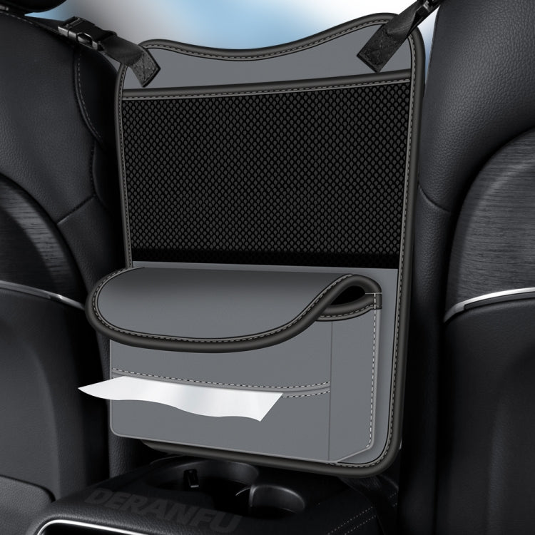 3054 Napa Texture Leather Car Center Console Storage Bag(Grey) - Stowing Tidying by PMC TechLife | Online Shopping South Africa | PMC TechLife | Buy Now Pay Later Mobicred