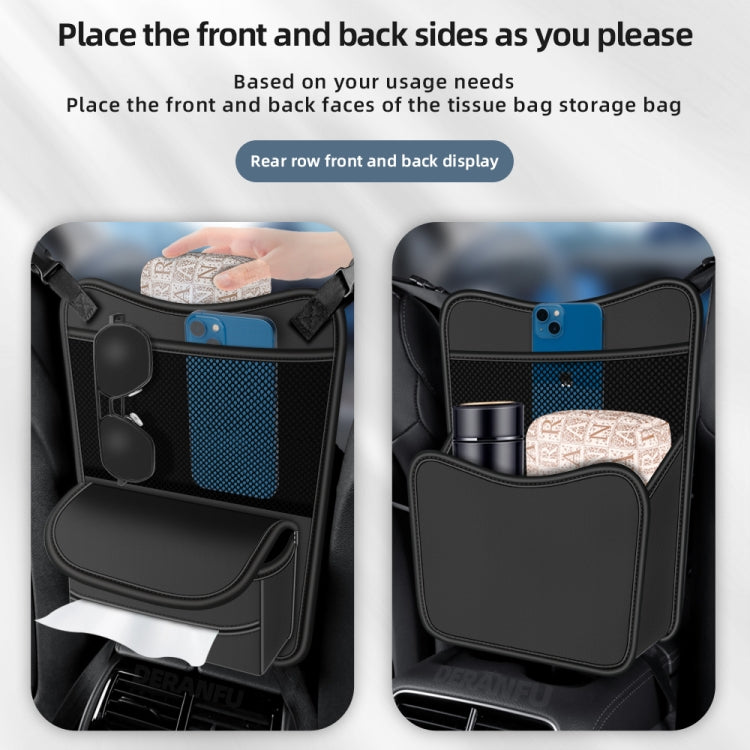 3054 Napa Texture Leather Car Center Console Storage Bag(Grey) - Stowing Tidying by PMC TechLife | Online Shopping South Africa | PMC TechLife | Buy Now Pay Later Mobicred