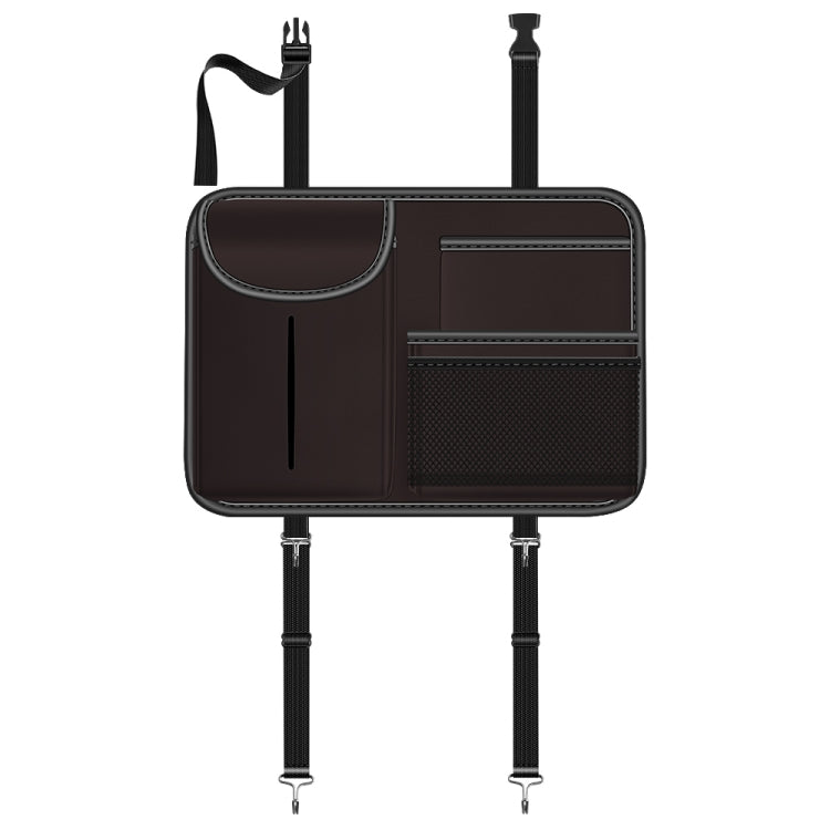 3087 Napa Texture Leather Car Seat Back Storage Bag(Brown) - Stowing Tidying by PMC TechLife | Online Shopping South Africa | PMC TechLife | Buy Now Pay Later Mobicred