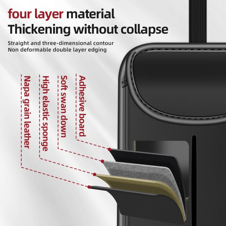 3087 Napa Texture Leather Car Seat Back Storage Bag(Red) - Stowing Tidying by PMC TechLife | Online Shopping South Africa | PMC TechLife | Buy Now Pay Later Mobicred