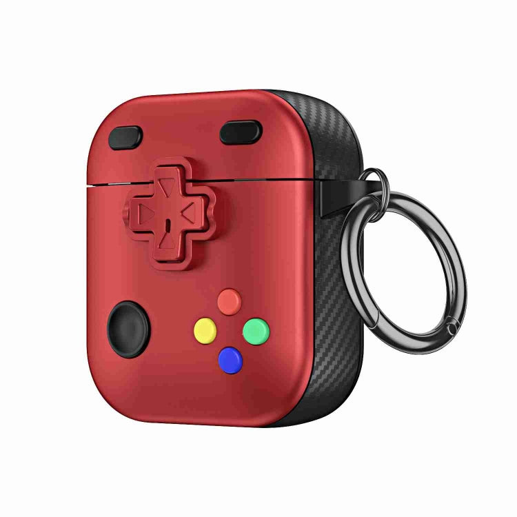 For AirPods 2 / 1 Game Console Shape Wireless Earphones Protective Case(Red) - For AirPods 1/2 by PMC Jewellery | Online Shopping South Africa | PMC Jewellery | Buy Now Pay Later Mobicred