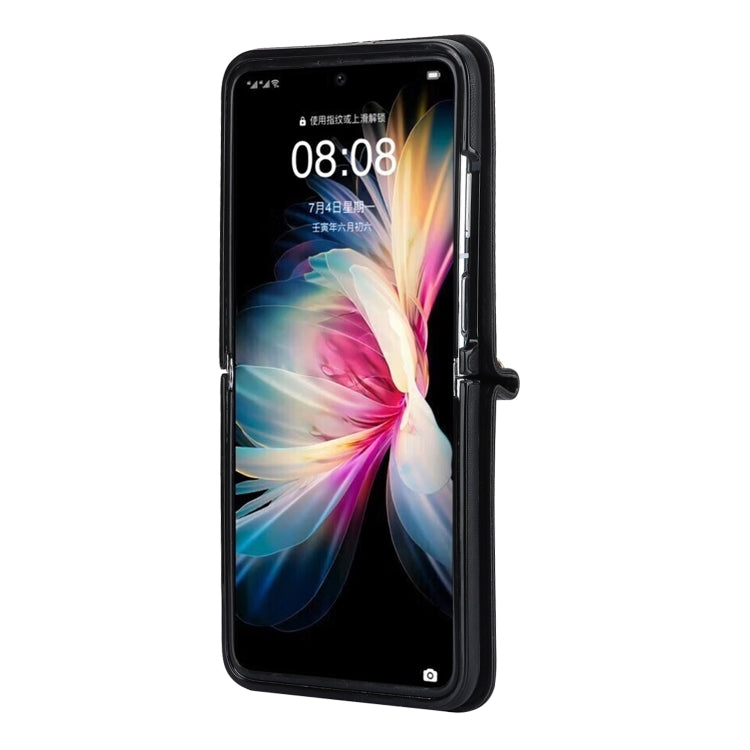 For Huawei P50 Pocket Rhombic Texture Card Bag Phone Case with Dual Lanyard(Black) - Huawei Cases by PMC TechLife | Online Shopping South Africa | PMC TechLife | Buy Now Pay Later Mobicred