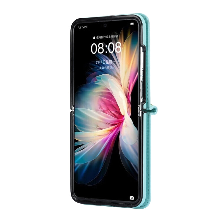 For Huawei P50 Pocket Rhombic Texture Card Bag Phone Case with Dual Lanyard(Green) - free shipping - PMC TechLife - Order now!
