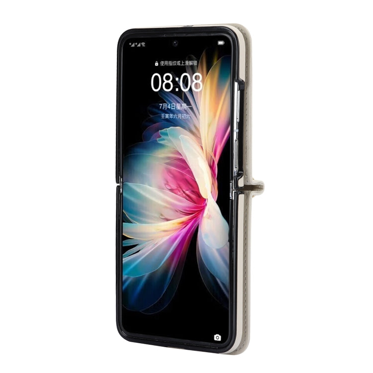 For Huawei P50 Pocket Rhombic Texture Card Bag Phone Case with Dual Lanyard(White) - free shipping - PMC TechLife - Order now!