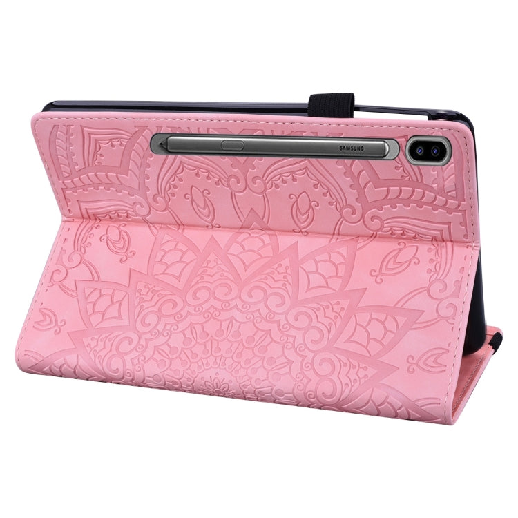 For Samsung Galaxy Tab S9 FE Calf Texture Embossed Leather Tablet Case(Pink) - free shipping - PMC Jewellery - Order now!