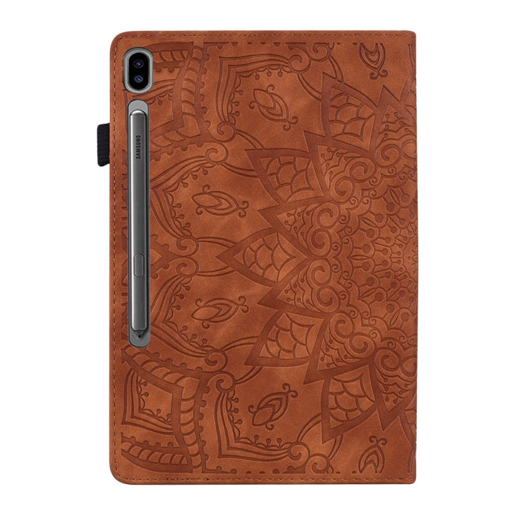 For Samsung Galaxy Tab S9 Ultra Calf Texture Embossed Leather Tablet Case(Brown) - free shipping - PMC TechLife - Order now!