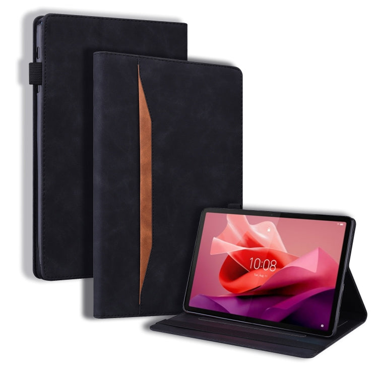 For Lenovo Tab P12 12.7 Splicing Shockproof Leather Tablet Case(Black) - Lenovo by PMC TechLife | Online Shopping South Africa | PMC TechLife | Buy Now Pay Later Mobicred