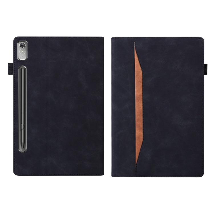 For Lenovo Tab P12 12.7 Splicing Shockproof Leather Tablet Case(Black) - Lenovo by PMC TechLife | Online Shopping South Africa | PMC TechLife | Buy Now Pay Later Mobicred