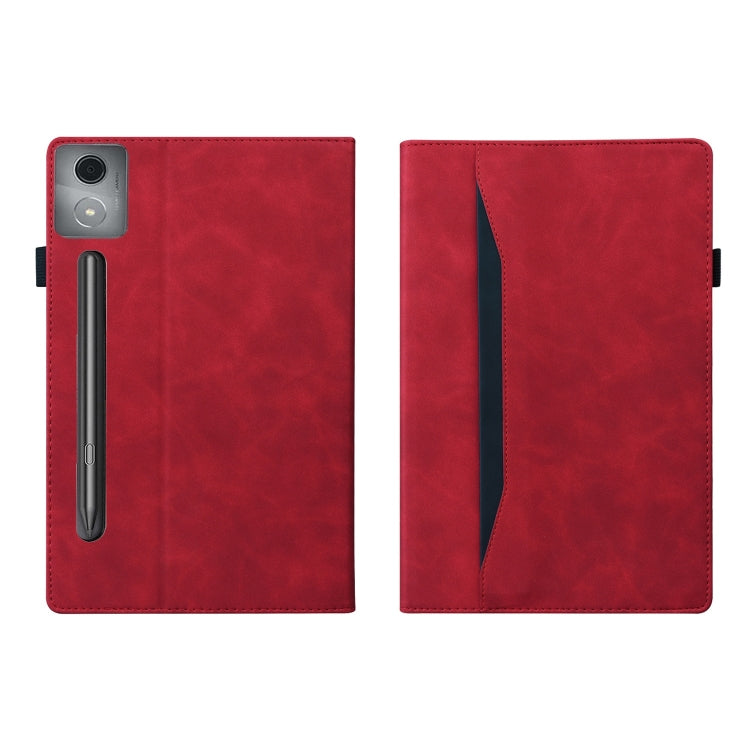For Lenovo Xiaoxin Pad Pro 12.7 Splicing Shockproof Leather Tablet Case(Red) - Lenovo by PMC TechLife | Online Shopping South Africa | PMC TechLife | Buy Now Pay Later Mobicred