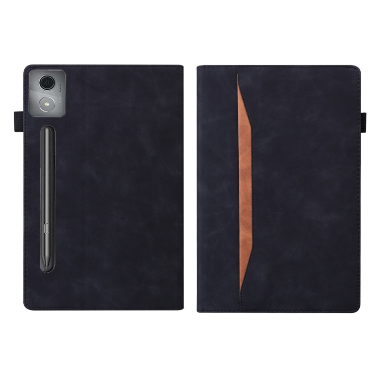 For Lenovo Xiaoxin Pad Pro 12.7 Splicing Shockproof Leather Tablet Case(Black) - Lenovo by PMC TechLife | Online Shopping South Africa | PMC TechLife | Buy Now Pay Later Mobicred