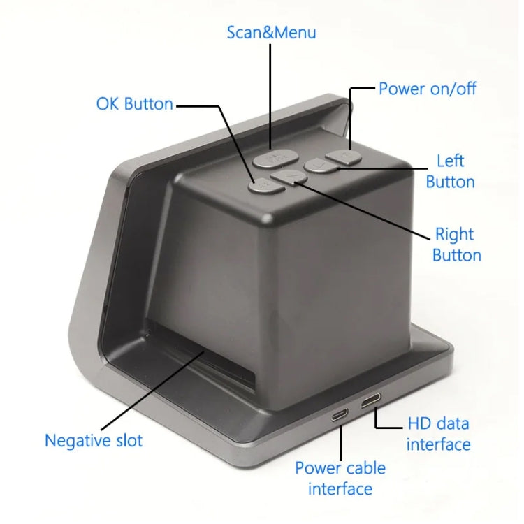 Tonivent TON171 24-48 Mega Pixels 5 inch HD Screen Film Scanner(US Plug) - Portable Scanner by PMC TechLife | Online Shopping South Africa | PMC TechLife | Buy Now Pay Later Mobicred