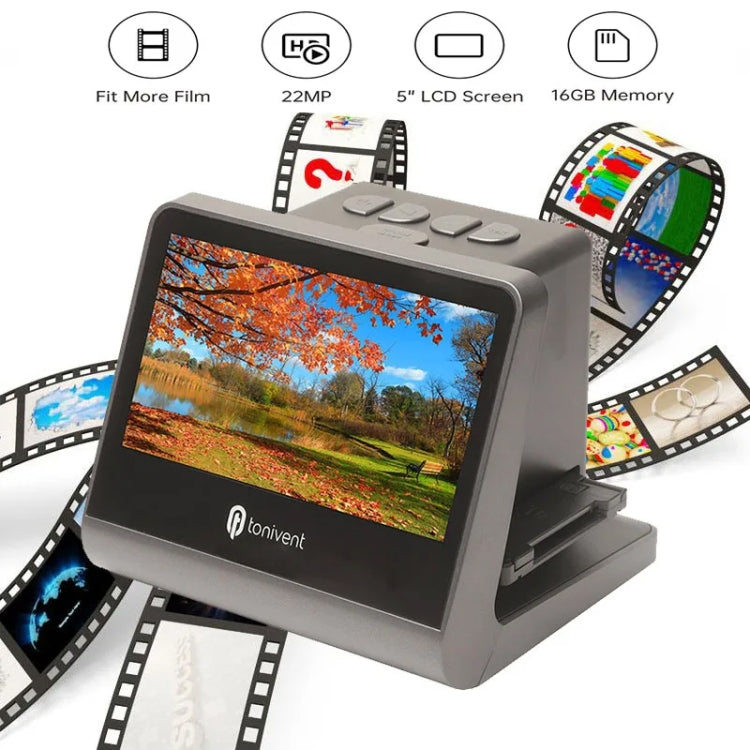 Tonivent TON171 24-48 Mega Pixels 5 inch HD Screen Film Scanner(US Plug) - Portable Scanner by PMC TechLife | Online Shopping South Africa | PMC TechLife | Buy Now Pay Later Mobicred