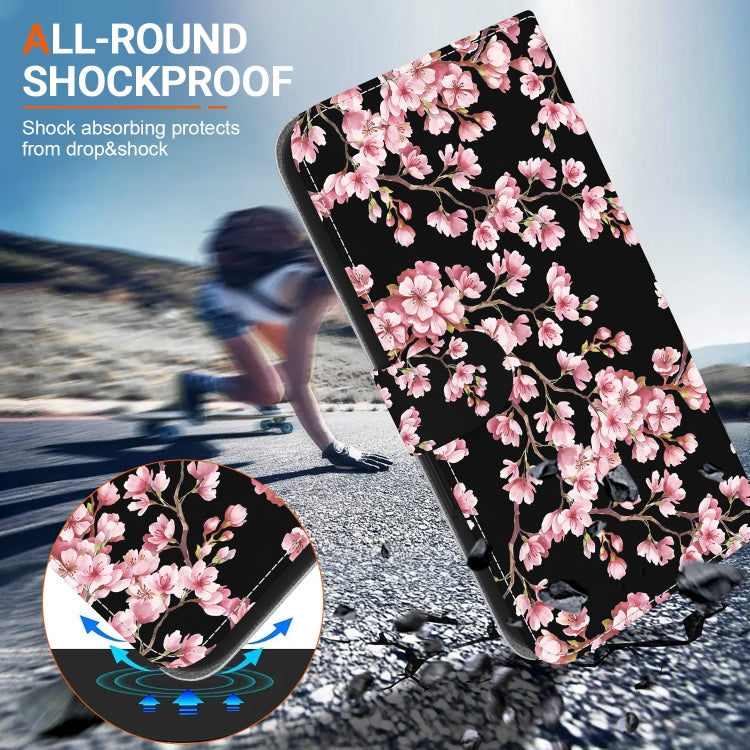 For Google Pixel 9 Pro Crystal Texture Colored Drawing Leather Phone Case(Plum Bossom) - Google Cases by PMC TechLife | Online Shopping South Africa | PMC TechLife | Buy Now Pay Later Mobicred