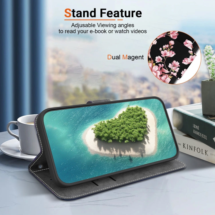 For Google Pixel 9 Pro Crystal Texture Colored Drawing Leather Phone Case(Plum Bossom) - Google Cases by PMC TechLife | Online Shopping South Africa | PMC TechLife | Buy Now Pay Later Mobicred