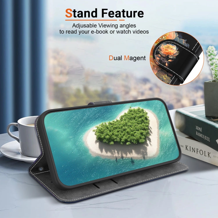 For Google Pixel 9 Crystal Texture Colored Drawing Leather Phone Case(Gold Peony) - Google Cases by PMC TechLife | Online Shopping South Africa | PMC TechLife | Buy Now Pay Later Mobicred