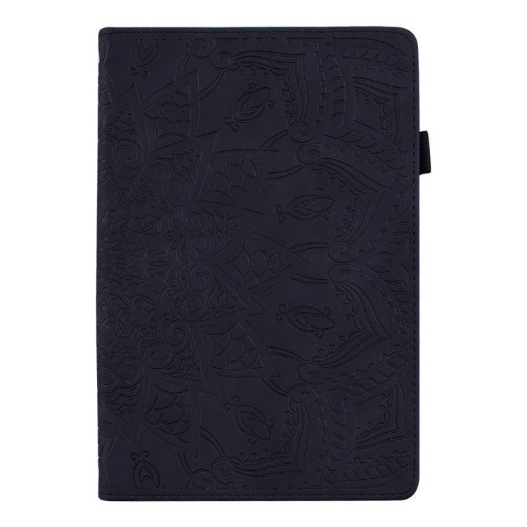For Lenovo Tab P12 12.7 Calf Texture Embossed Leather Tablet Case(Black) - Lenovo by PMC TechLife | Online Shopping South Africa | PMC TechLife | Buy Now Pay Later Mobicred