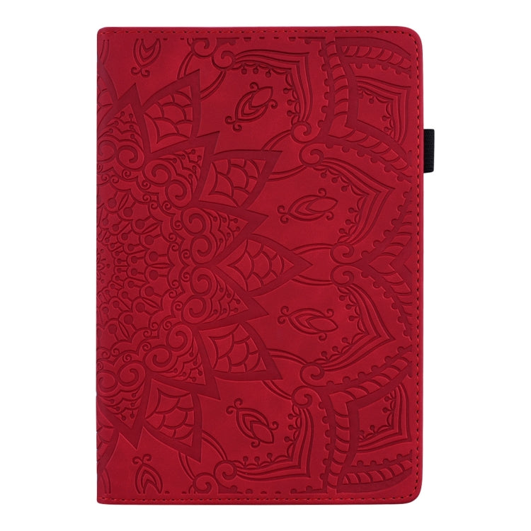 For Lenovo Tab P12 12.7 Calf Texture Embossed Leather Tablet Case(Red) - Lenovo by PMC TechLife | Online Shopping South Africa | PMC TechLife | Buy Now Pay Later Mobicred