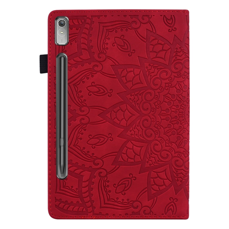 For Lenovo Tab P12 12.7 Calf Texture Embossed Leather Tablet Case(Red) - Lenovo by PMC TechLife | Online Shopping South Africa | PMC TechLife | Buy Now Pay Later Mobicred