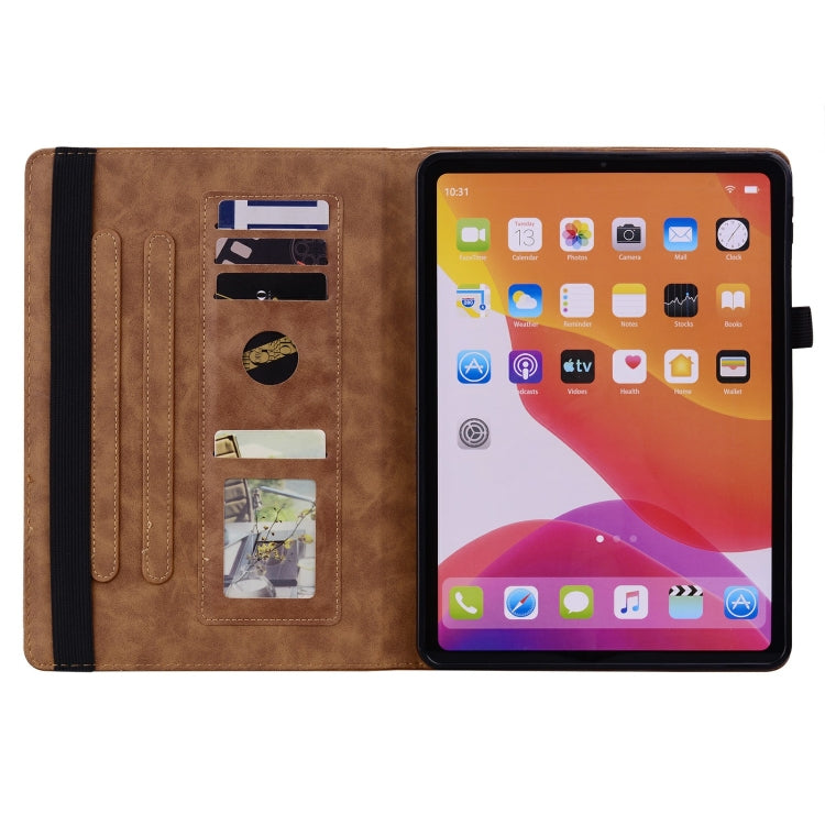 For Lenovo Tab M11 / Xiaoxin Pad 11 2024 Calf Texture Embossed Leather Tablet Case(Brown) - free shipping - PMC Jewellery - Order now!