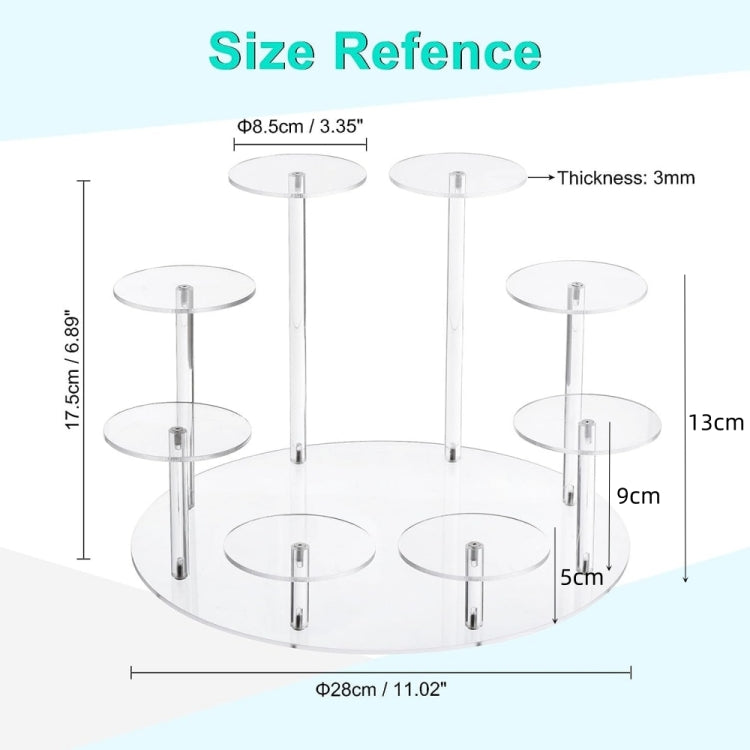 YX034 Acrylic Cupcake Shelf Cartoon Cake Display Stand(Pink) - free shipping - PMc TechLife - Order now!