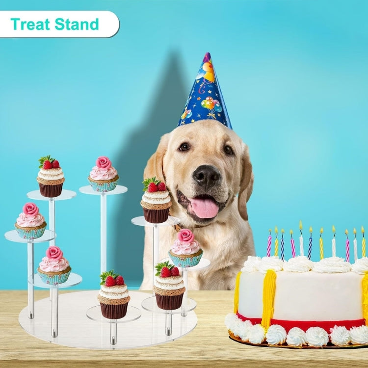 YX034 Acrylic Cupcake Shelf Cartoon Cake Display Stand(Pink) - free shipping - PMc TechLife - Order now!