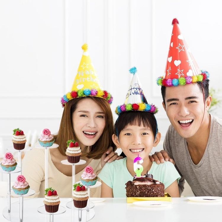 YX034 Acrylic Cupcake Shelf Cartoon Cake Display Stand(Pink) - free shipping - PMc TechLife - Order now!