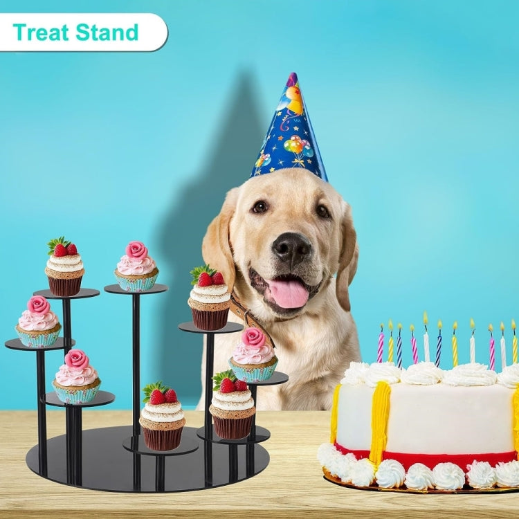 YX034 Acrylic Cupcake Shelf Cartoon Cake Display Stand(Black) - free shipping - PMc TechLife - Order now!