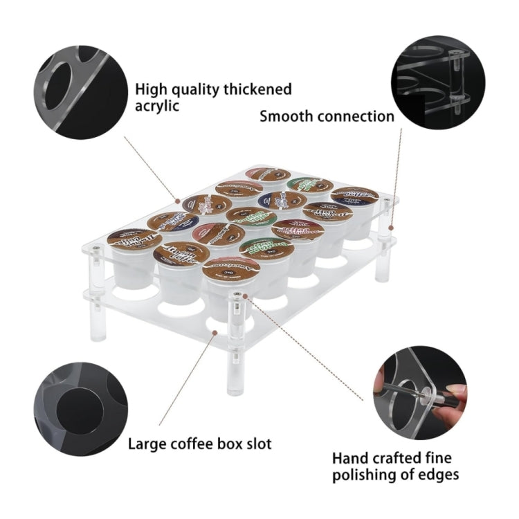 2pcs YX037 Coffee Capsule Display Rack Coffee Bag Organizer - free shipping - PMC TechLife - Order now!