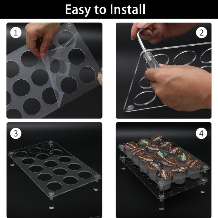 2pcs YX037 Coffee Capsule Display Rack Coffee Bag Organizer - free shipping - PMC TechLife - Order now!