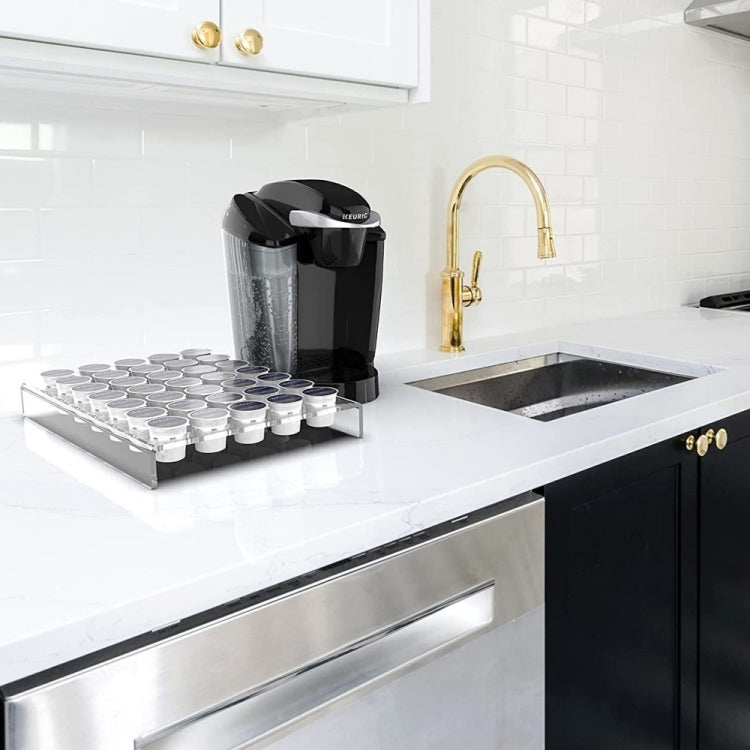 YX038 Acrylic 24 Holes Coffee Capsule Storage Display Stand - free shipping - PMC TechLife - Order now!