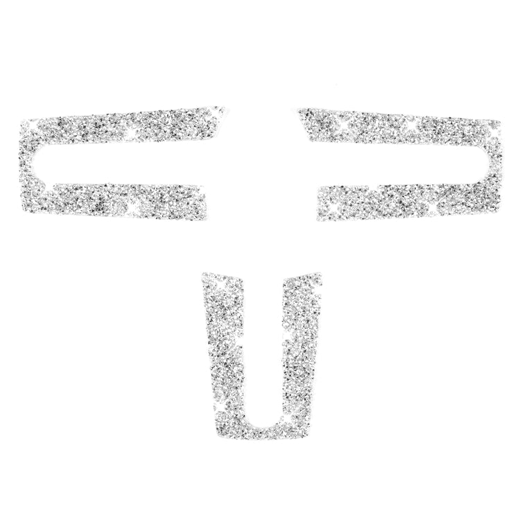 For Ford Mustang 2005-2009 3 in 1 Car Steering Wheel Diamond Decorative Sticker, Left Drive - Car Interior Mouldings by PMC TechLife | Online Shopping South Africa | PMC TechLife | Buy Now Pay Later Mobicred