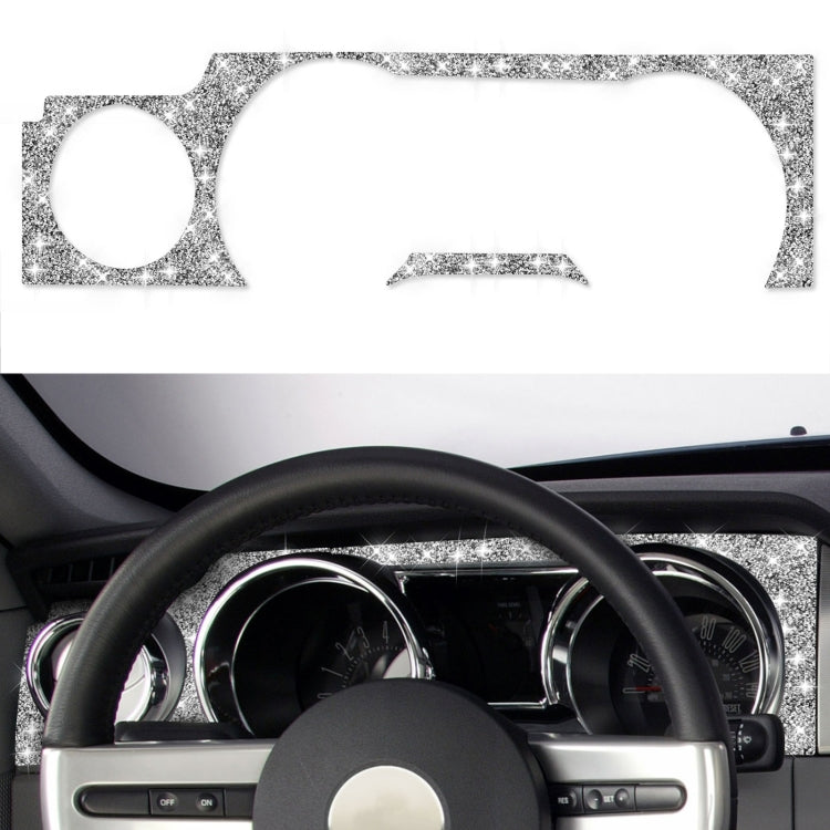 For Ford Mustang 2005-2009 Car Dashboard Frame Diamond Decorative Sticker, Left Drive - Car Interior Mouldings by PMC TechLife | Online Shopping South Africa | PMC TechLife | Buy Now Pay Later Mobicred