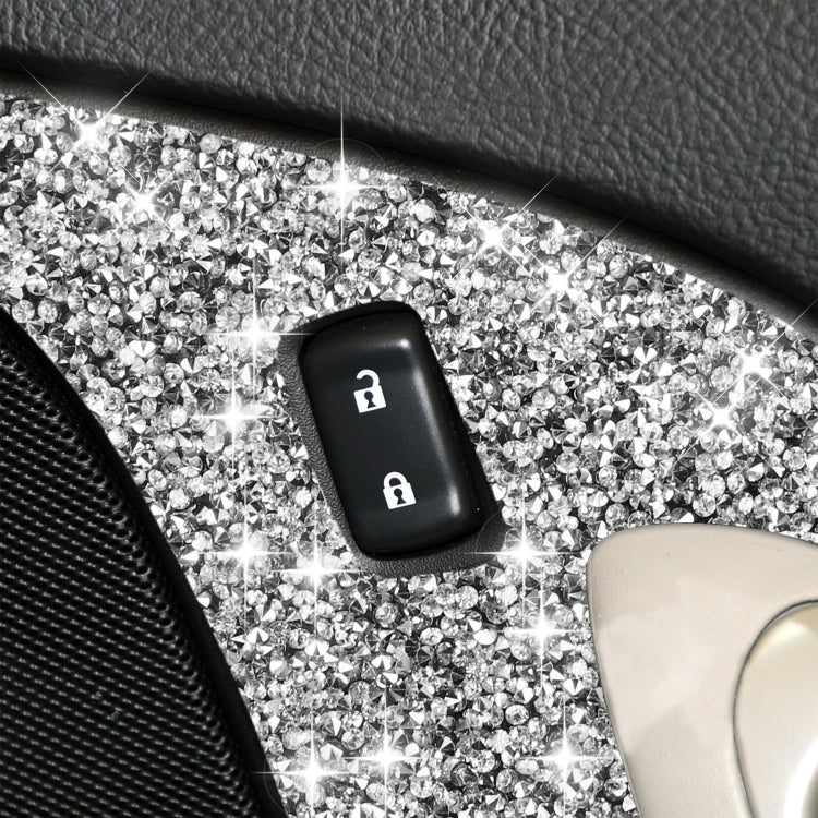 For Chevrolet Corvette C6 2005-2013 Car Door Lock Panel Diamond Decorative Sticker, Left Drive - Car Interior Mouldings by PMC TechLife | Online Shopping South Africa | PMC TechLife | Buy Now Pay Later Mobicred