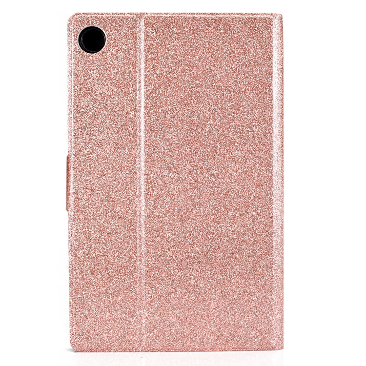 For Samsung Galaxy Tab A9 Glitter Powder Leather Tablet Case(Rose Gold) - free shipping - PMC TechLife - Order now!