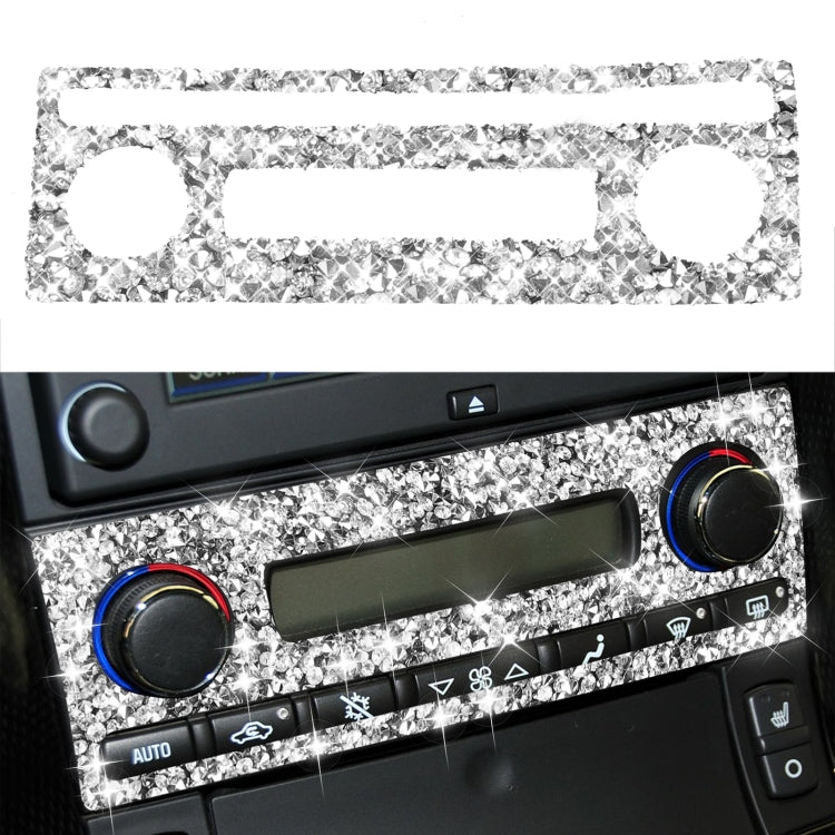 For Chevrolet Corvette C6 2005-2013 Car Aircondition Button Diamond Decorative Sticker, Left Drive - Car Interior Mouldings by PMC TechLife | Online Shopping South Africa | PMC TechLife | Buy Now Pay Later Mobicred