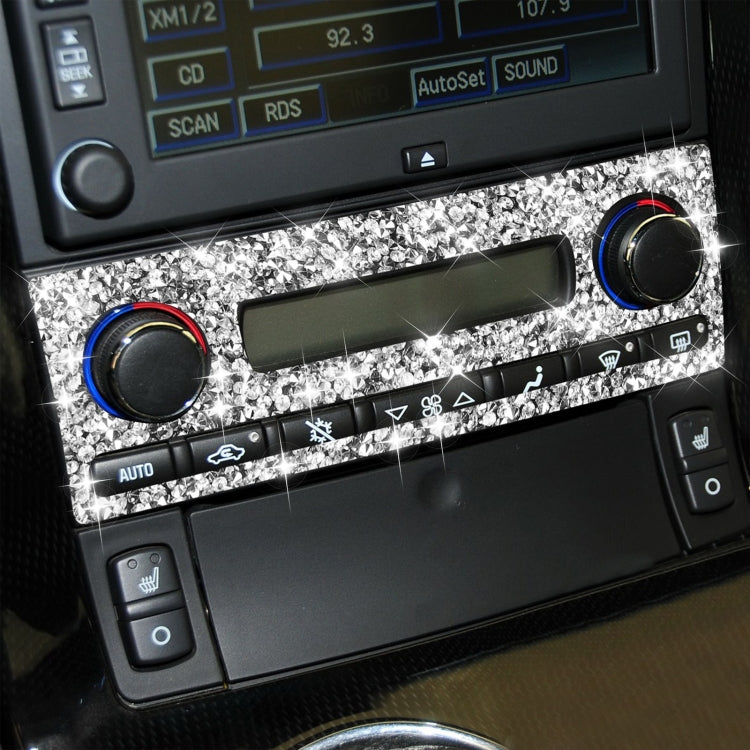 For Chevrolet Corvette C6 2005-2013 Car Aircondition Button Diamond Decorative Sticker, Left Drive - Car Interior Mouldings by PMC TechLife | Online Shopping South Africa | PMC TechLife | Buy Now Pay Later Mobicred