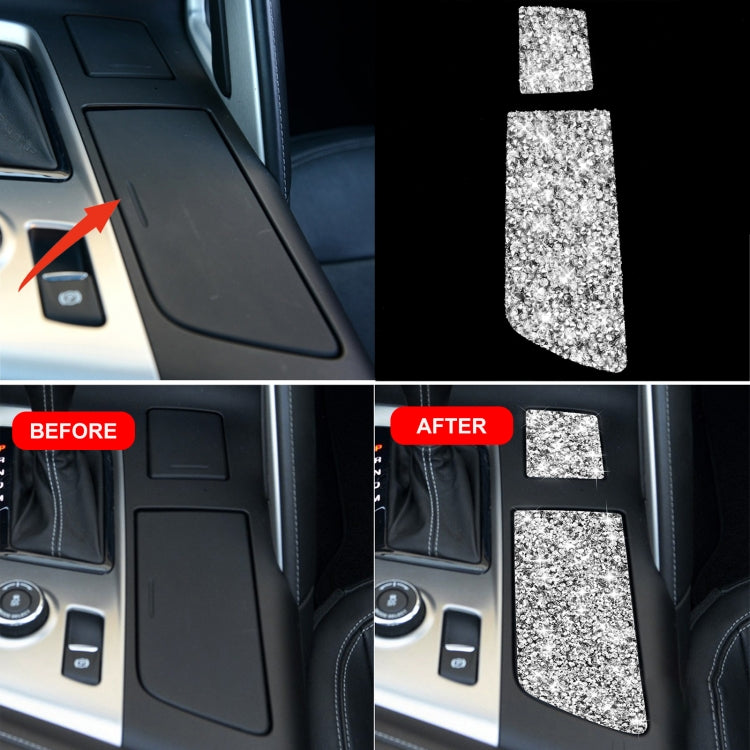 For Chevrolet Corvette C7 2014-2019 Car Cup Holder Cover Diamond Decorative Sticker, Left Drive - Car Interior Mouldings by PMC TechLife | Online Shopping South Africa | PMC TechLife | Buy Now Pay Later Mobicred