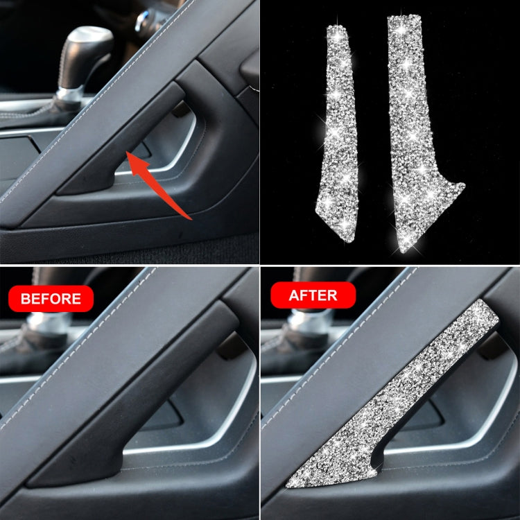 For Chevrolet Corvette C7 2014-2019 Car Center Arm Rest Diamond Decorative Sticker, Left Drive - Car Interior Mouldings by PMC TechLife | Online Shopping South Africa | PMC TechLife | Buy Now Pay Later Mobicred