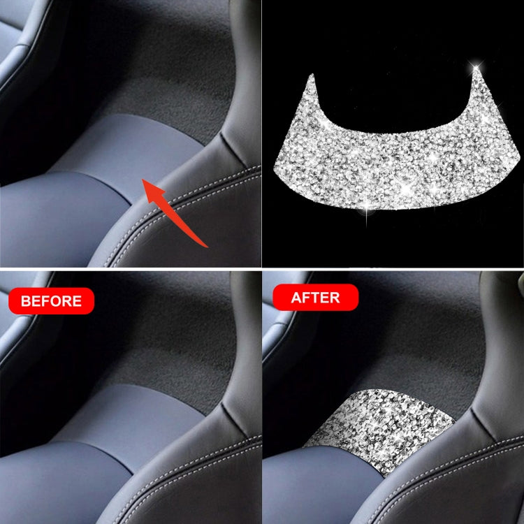 For Chevrolet Corvette C7 2014-2019 Car Rear Center Part Diamond Decorative Sticker, Left Drive - Car Interior Mouldings by PMC TechLife | Online Shopping South Africa | PMC TechLife | Buy Now Pay Later Mobicred