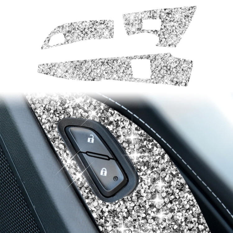 For Chevrolet Corvette C7 2014-2019 Car Door Button Panel Diamond Decorative Sticker, Left Drive - free shipping - PMC TechLife - Order now!