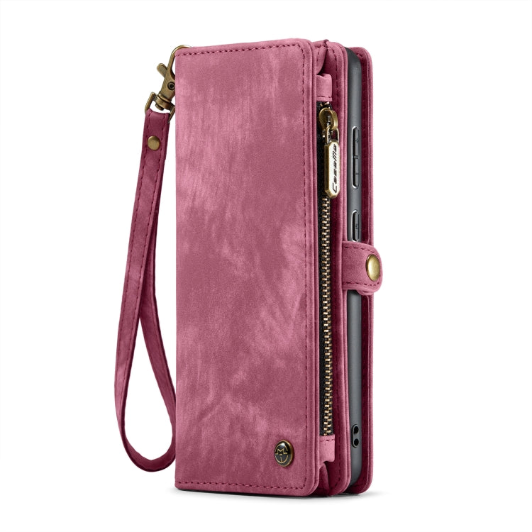 For Samsung Galaxy A35 5G CaseMe 008 Multifunctional Zipper Wallet Leather Phone Case with Lanyard(Red) - free shipping - PMC Jewellery - Order now!