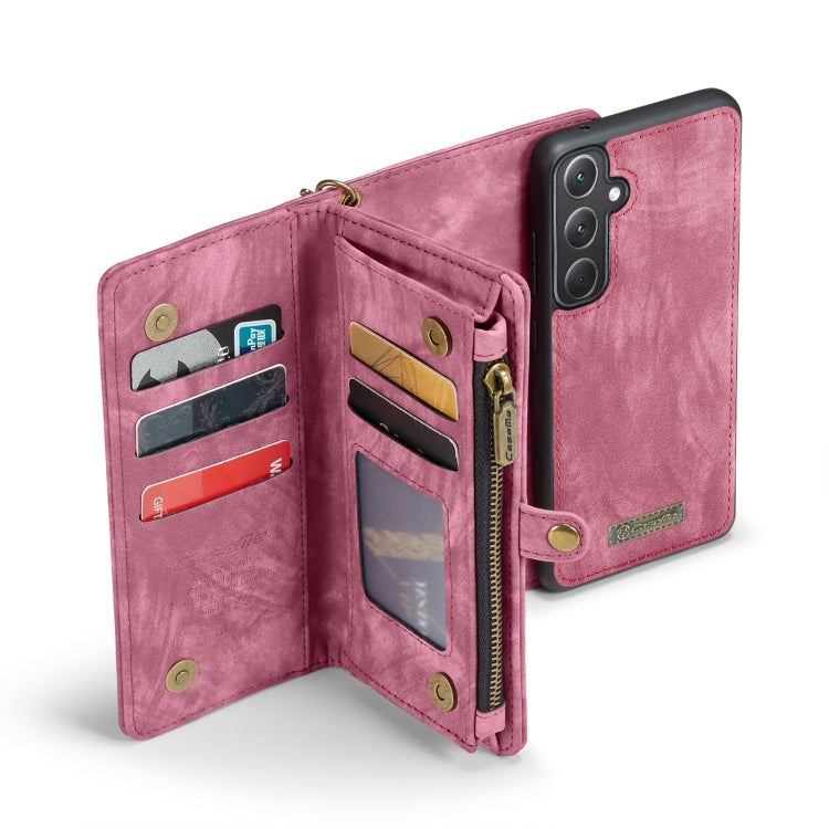 For Samsung Galaxy A35 5G CaseMe 008 Multifunctional Zipper Wallet Leather Phone Case with Lanyard(Red) - free shipping - PMC Jewellery - Order now!