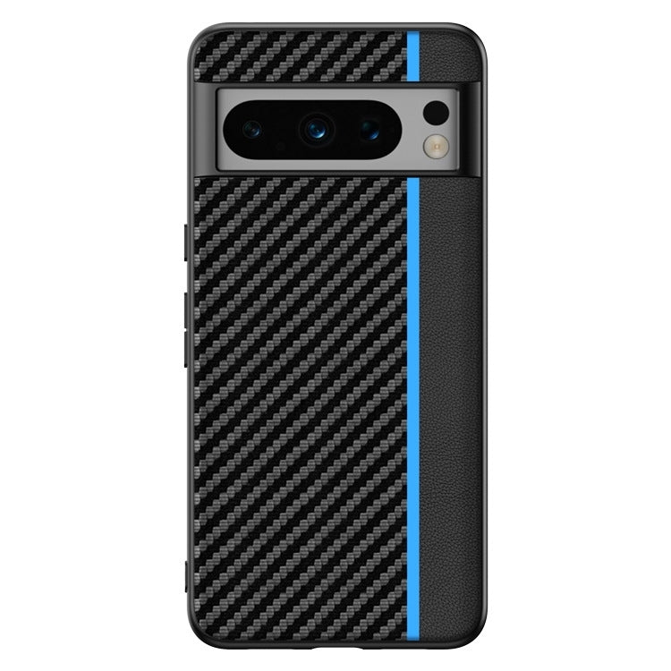 For Google Pixel 9 Pro Ultra-thin Carbon Fiber Texture Printing Phone Case(Black Blue) - Google Cases by PMC TechLife | Online Shopping South Africa | PMC TechLife | Buy Now Pay Later Mobicred