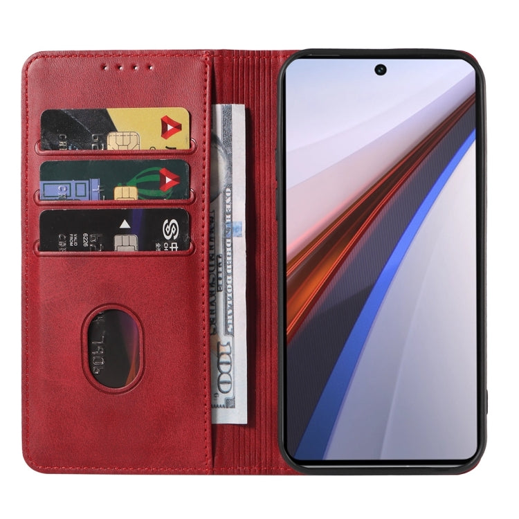 For vivo iQOO 12 Magnetic Closure Leather Phone Case(Red) - vivo Cases by PMC TechLife | Online Shopping South Africa | PMC TechLife | Buy Now Pay Later Mobicred