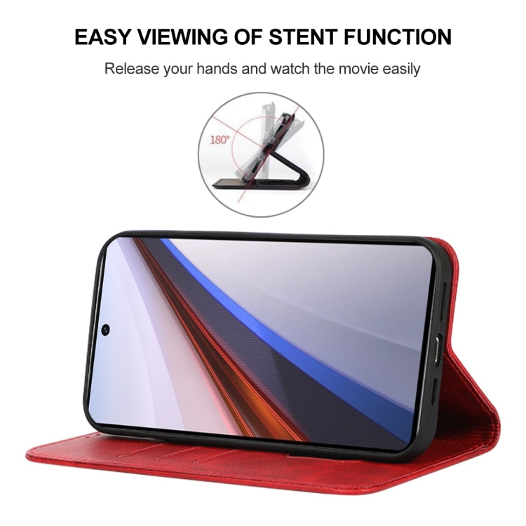 For vivo iQOO 12 Magnetic Closure Leather Phone Case(Red) - vivo Cases by PMC TechLife | Online Shopping South Africa | PMC TechLife | Buy Now Pay Later Mobicred