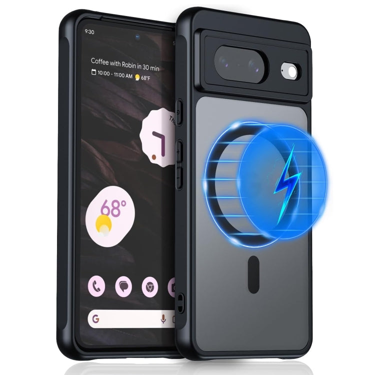 For Google Pixel 9 MagSafe Ultra-thin Translucent PC+TPU Phone Case(Black) - free shipping - PMC TechLife - Order now!