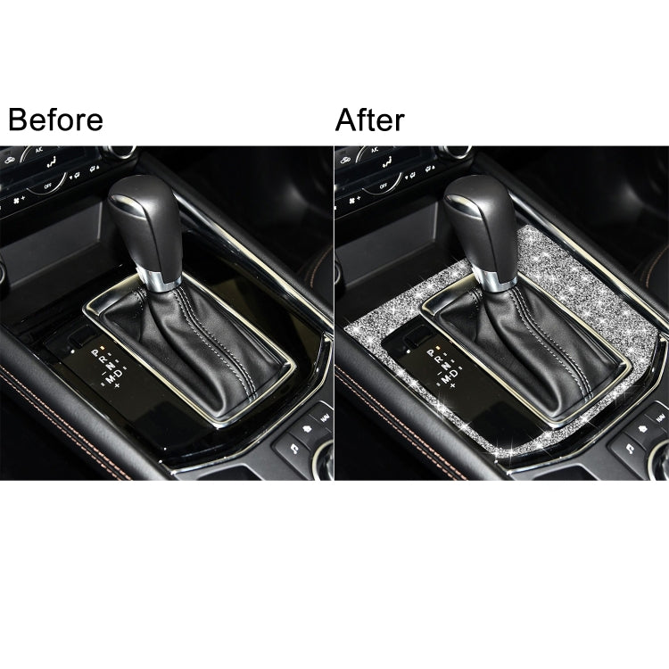 For Mazda CX-5 2017-2018 Car Gear Panel Diamond Decorative Sticker, Left Drive - Car Interior Mouldings by PMC TechLife | Online Shopping South Africa | PMC TechLife | Buy Now Pay Later Mobicred