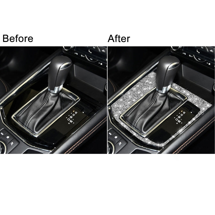 For Mazda CX-5 2017-2018 Car Gear Panel Diamond Decorative Sticker, Right Drive - Car Interior Mouldings by PMC TechLife | Online Shopping South Africa | PMC TechLife | Buy Now Pay Later Mobicred