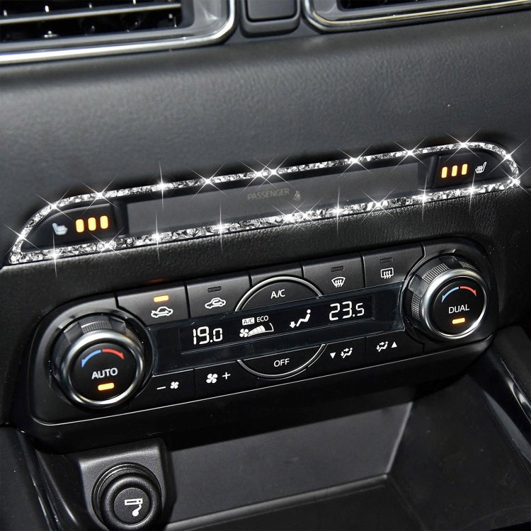 For Mazda CX-5 2017-2018 Car Center Control Panel Diamond Decorative Stickerr,Left and Right Drive Universal - Car Interior Mouldings by PMC TechLife | Online Shopping South Africa | PMC TechLife | Buy Now Pay Later Mobicred